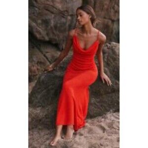 Anthropologie | Dresses | Anthropologie Sunday In Brooklyn Knit Midi Dress  Women Red Vacay Party Sz Xl Nwt | Poshmark